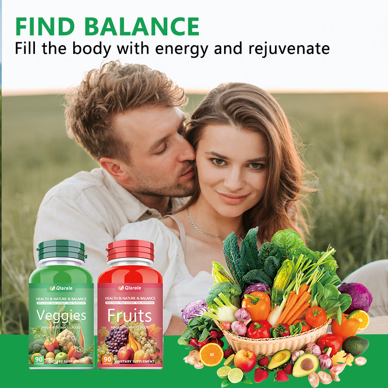 Whole Food Fruits & Vegetables Supplement - 90 Capsules (30 Servings)