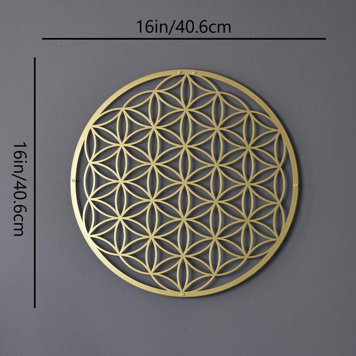 Zen Lotus Metal Wall Art - Boho Floral Decoration for Home