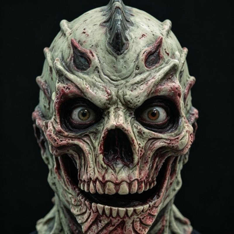 Halloween 3D Lifelike Human Face Disguise Hood