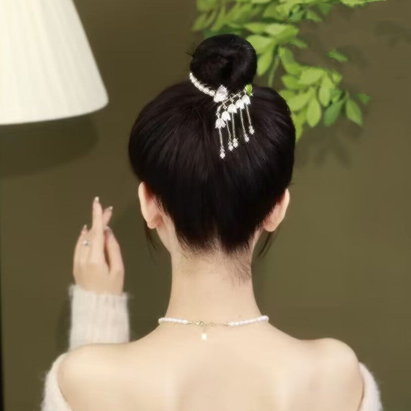 Women's Orchid Hairpin - Silver Alloy