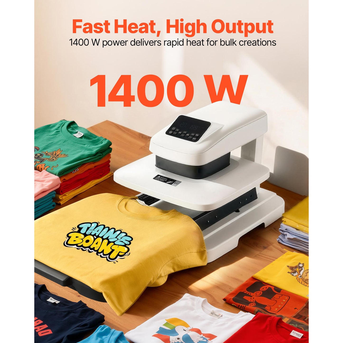 15x15 Inch Auto Heat Press Machine for T-Shirts, Sublimation & Vinyl