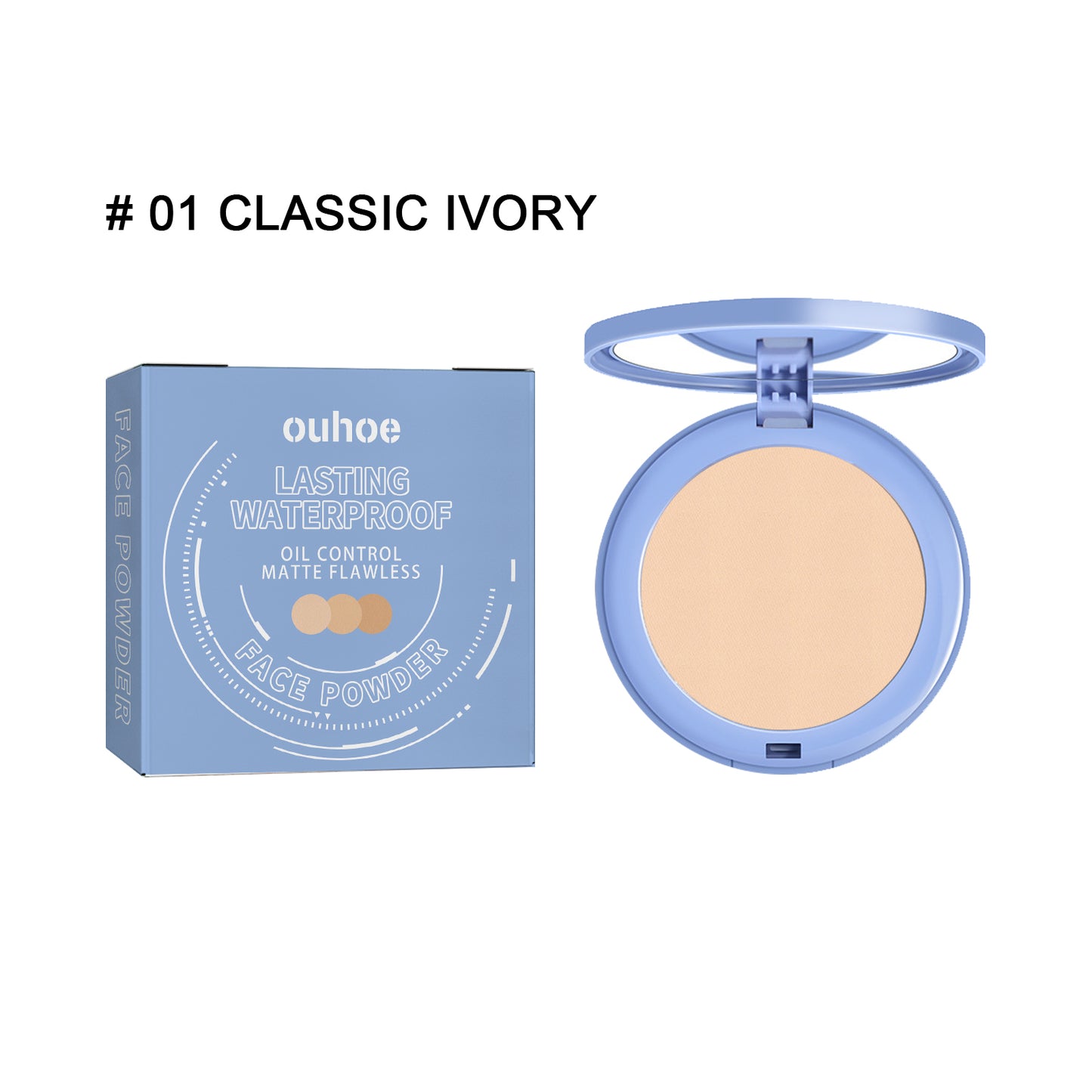 Long-Lasting Finishing Setting Powder - Lightweight & Waterproof Makeup