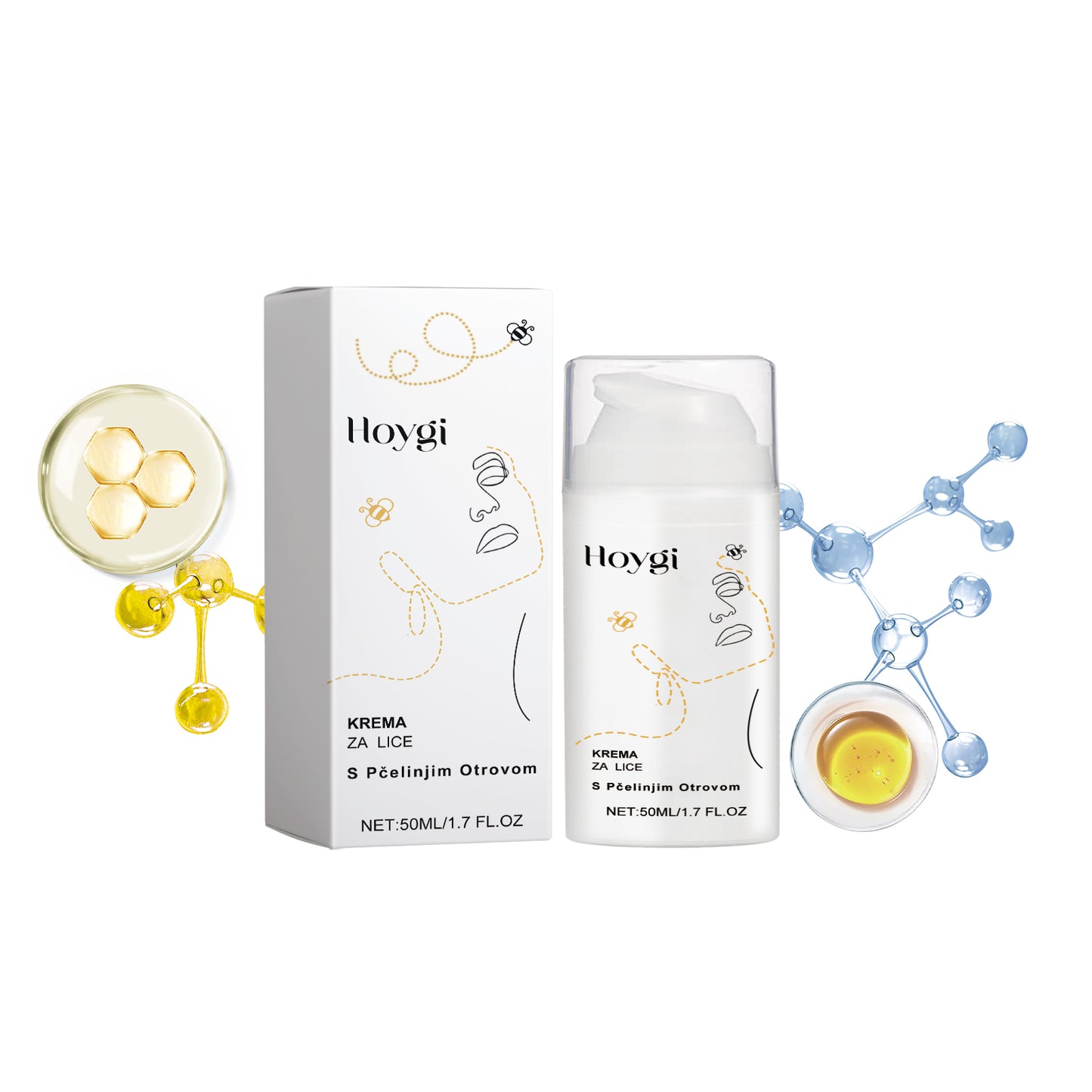 Bee Venom Anti-Aging Face Cream - Hydrating & Firming Skin Moisturizer