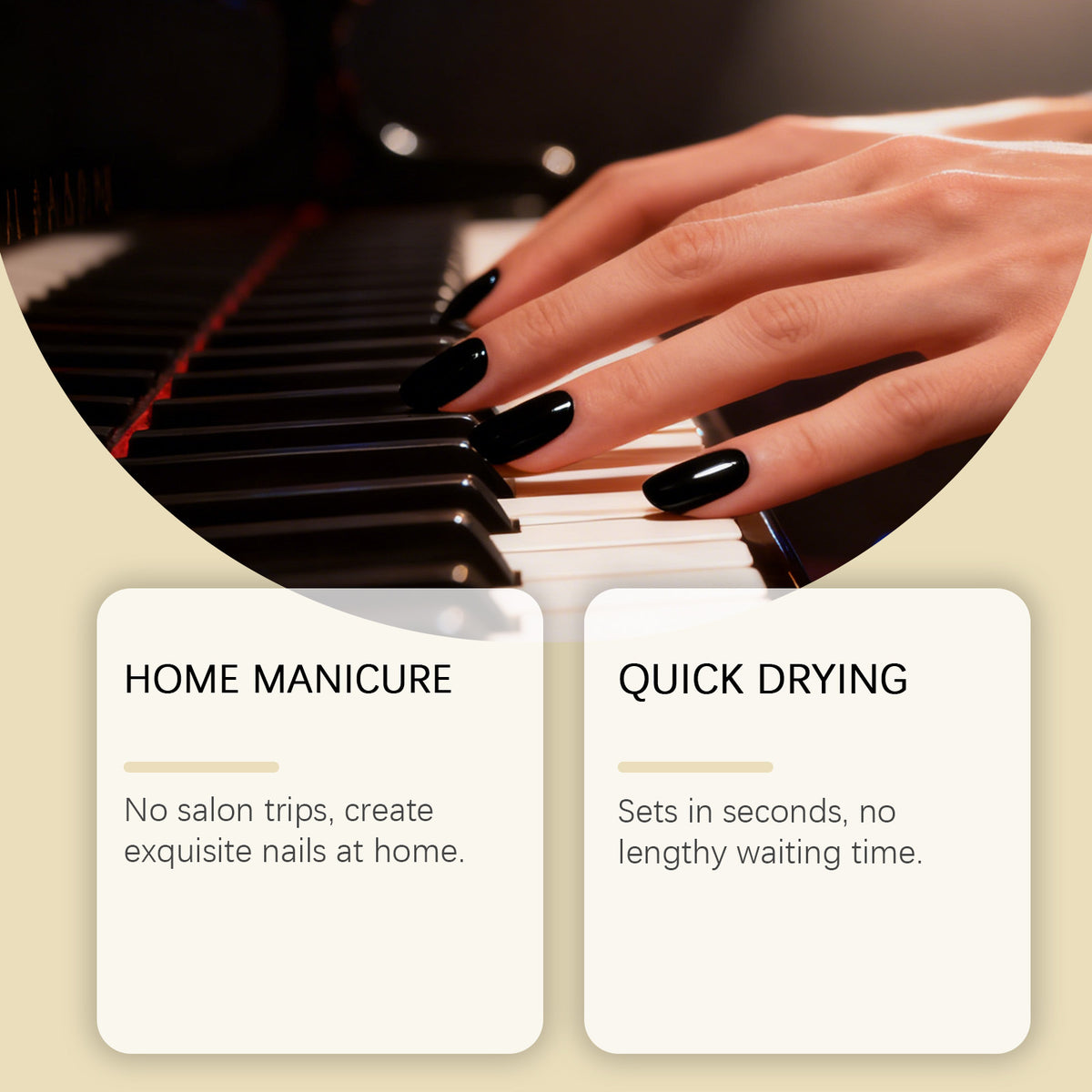 Glossy Nail Top Coat Polish - 10ml High-Shine Finish