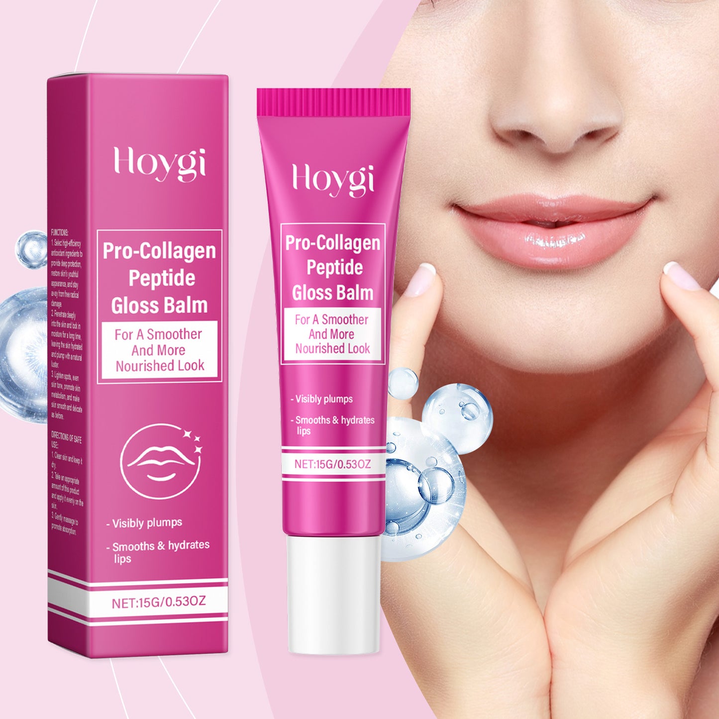 Moisturizing Lip Balm with Collagen and Vitamin E for Soft Smooth Lips