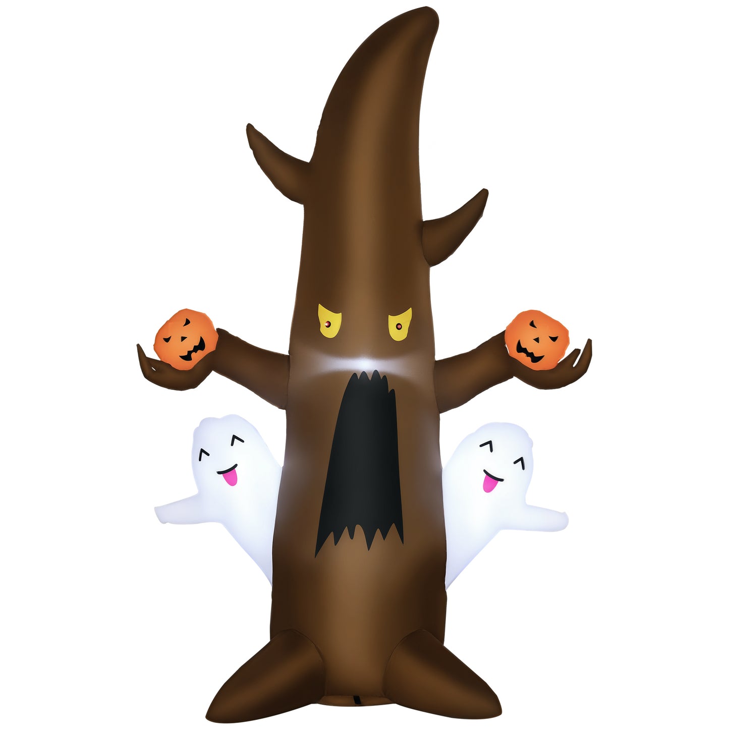 Halloween Ghost Tree Inflatable with LED Lights - 39.25"