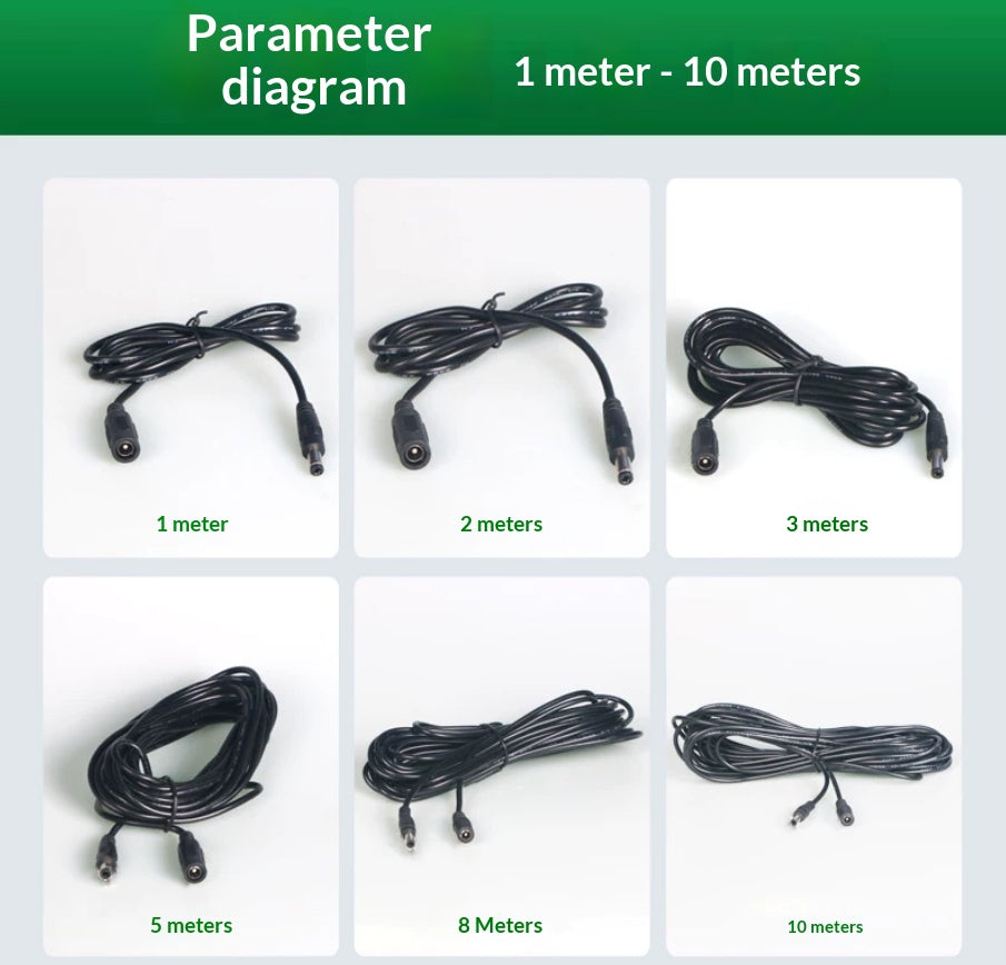 1M Surveillance Power Extension Cable for Router DC Power Wire
