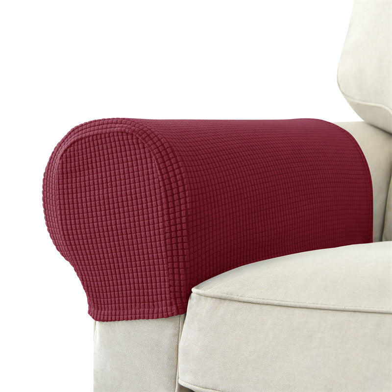 Solid Color Sofa Armrest Cover Set - Protective & Versatile Home Decor
