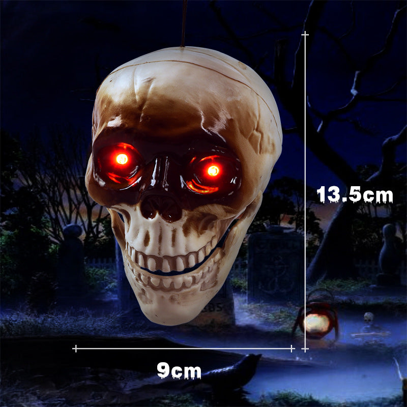 Floating Skeleton Head Decoration for Halloween Spooky Home Decor