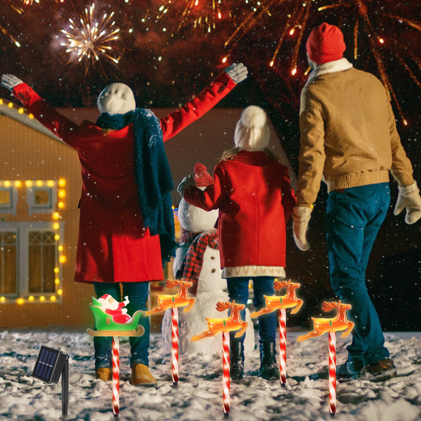 Christmas Outdoor Pathway Lights - 8 Modes, IP44 Waterproof