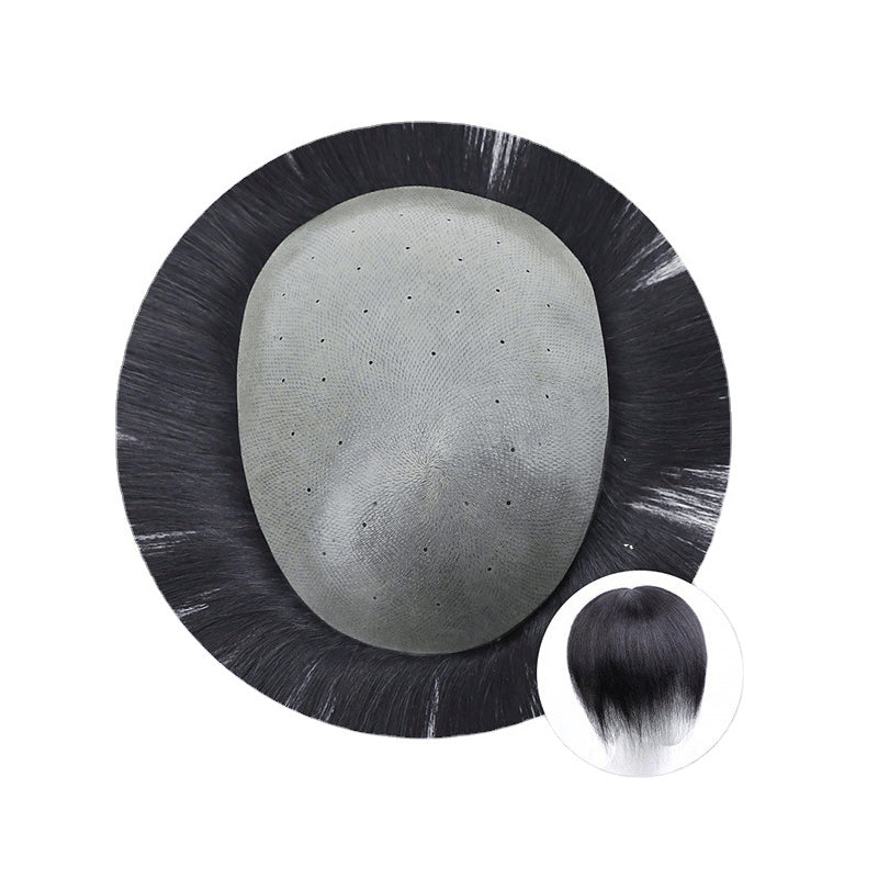 Breathable Bio Scalp Hair Replacement Wig for Men - Natural Color, Short Length
