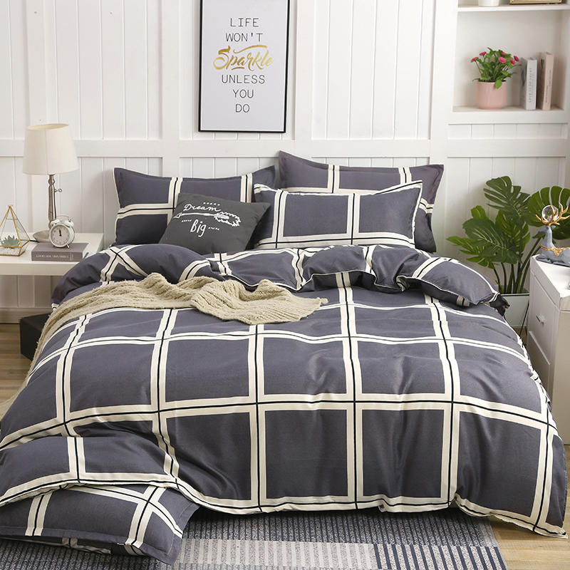 Cotton Bed Quilt Cover Set - Modern Minimalist Bedding, Multiple Sizes