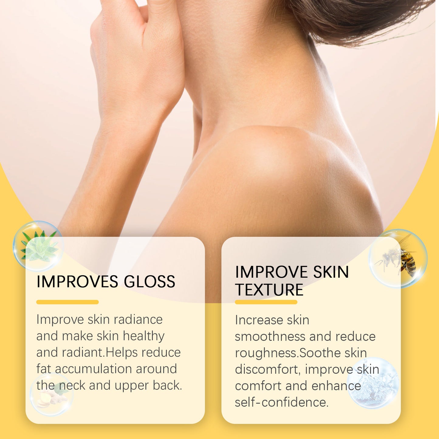Bee Venom Neck and Back Care Cream - Smoothing & Firming Formula