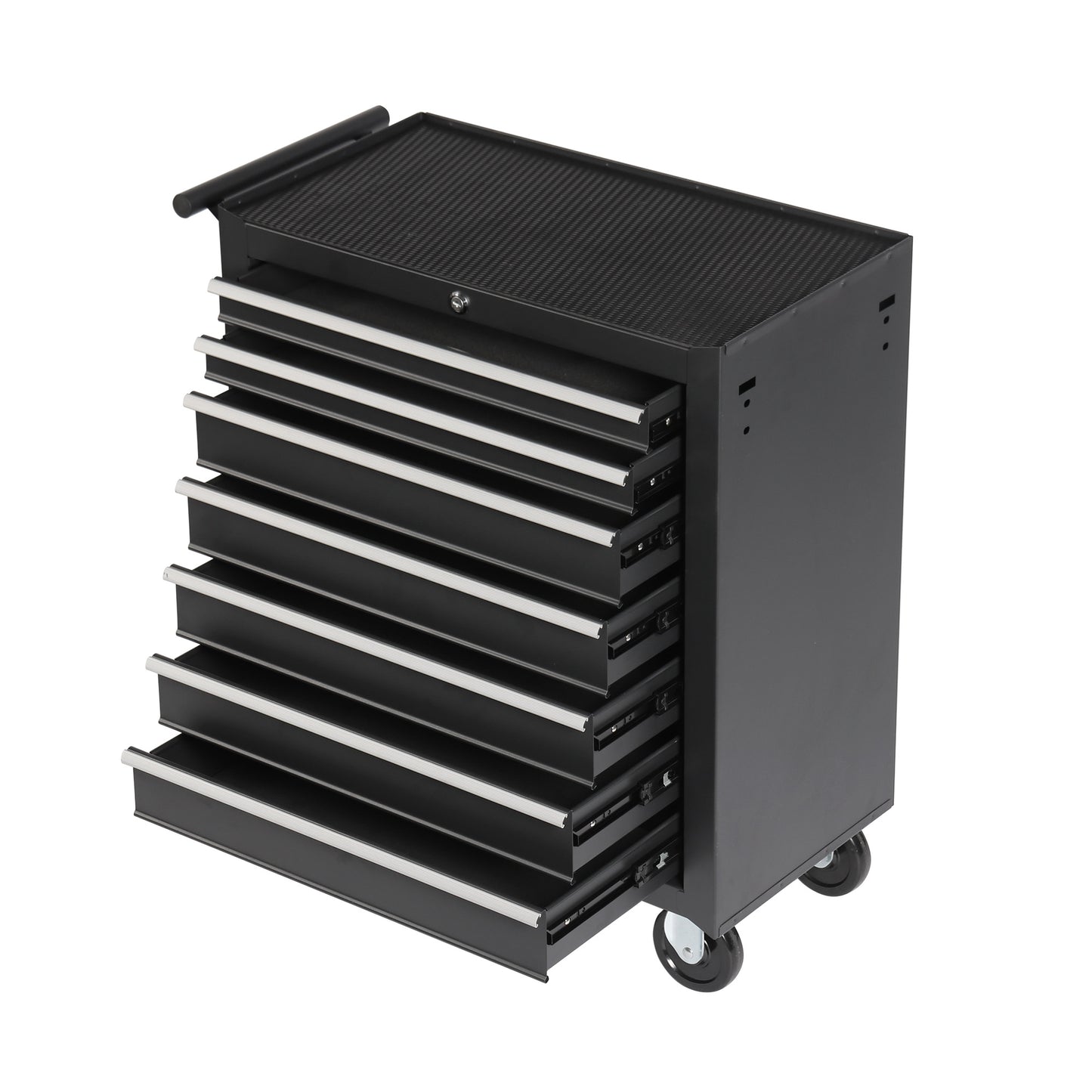 Rolling Tool Chest with 7 Drawers and Wheels - Black