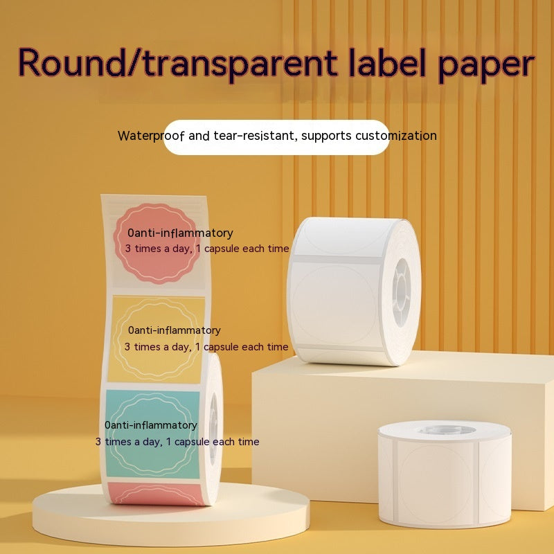 Waterproof Thermosensitive Self-Adhesive Label Roll for Home & Kitchen
