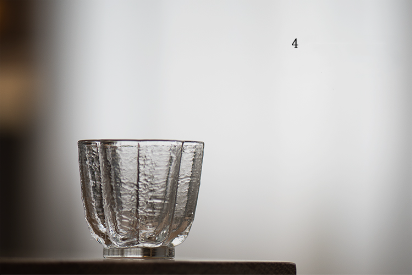 Transparent Glass Tea Cup Set - Heat-Resistant Japanese Style Drinkware