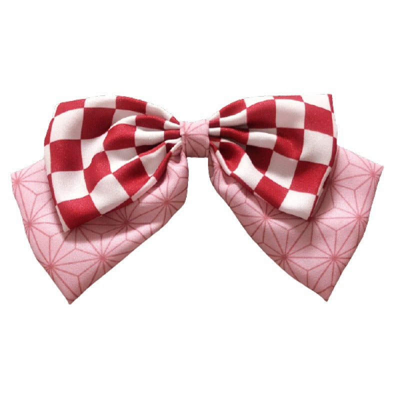 Anime Cartoon Chiffon Hair Bow Clip