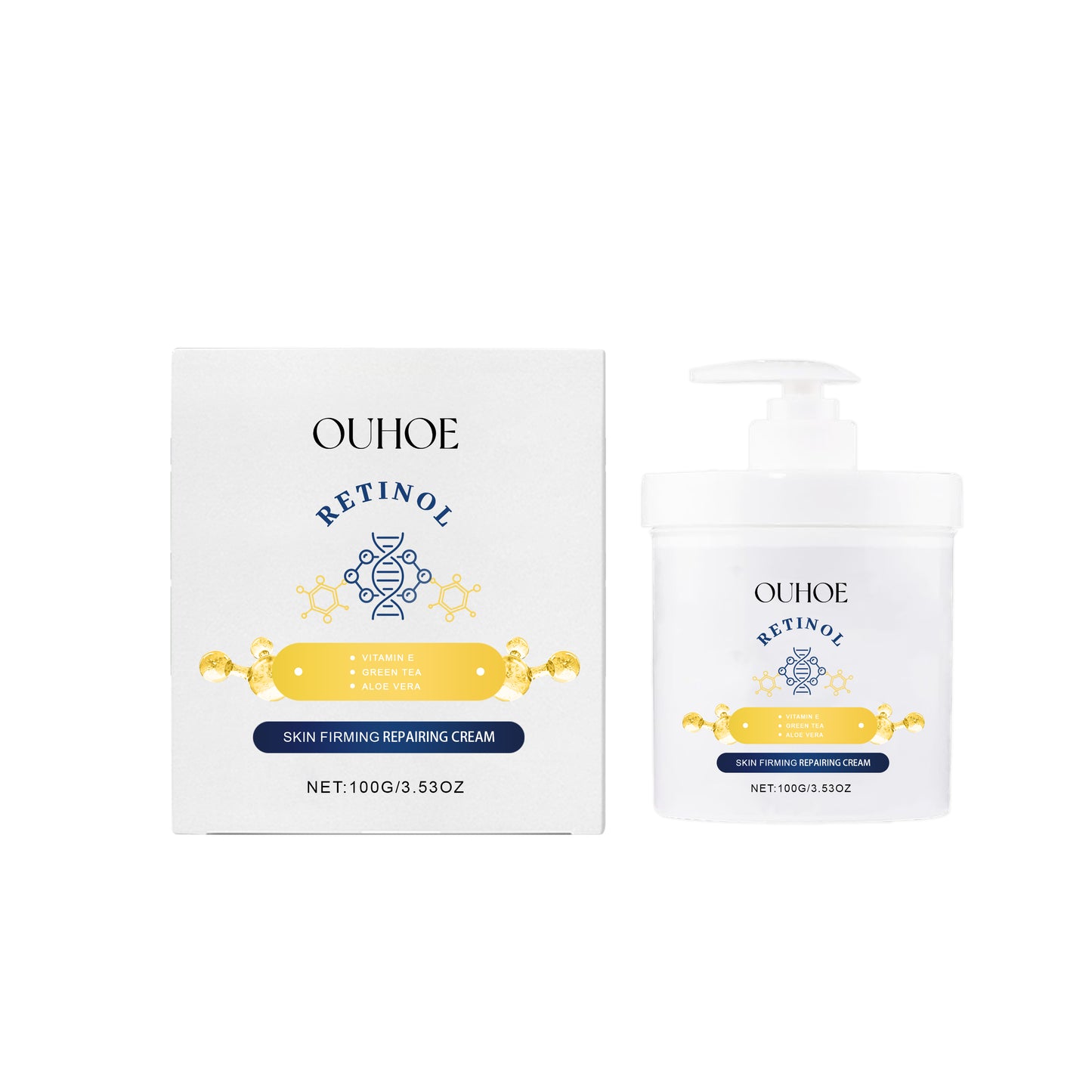 Retinol Moisturizing Cream for Face and Body - Firming & Anti-Aging Skin Care