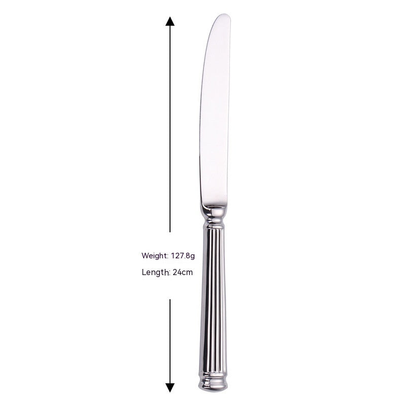 Stainless Steel Knife Fork Spoon Set - Modern Kitchen Utensils, 304 Steel