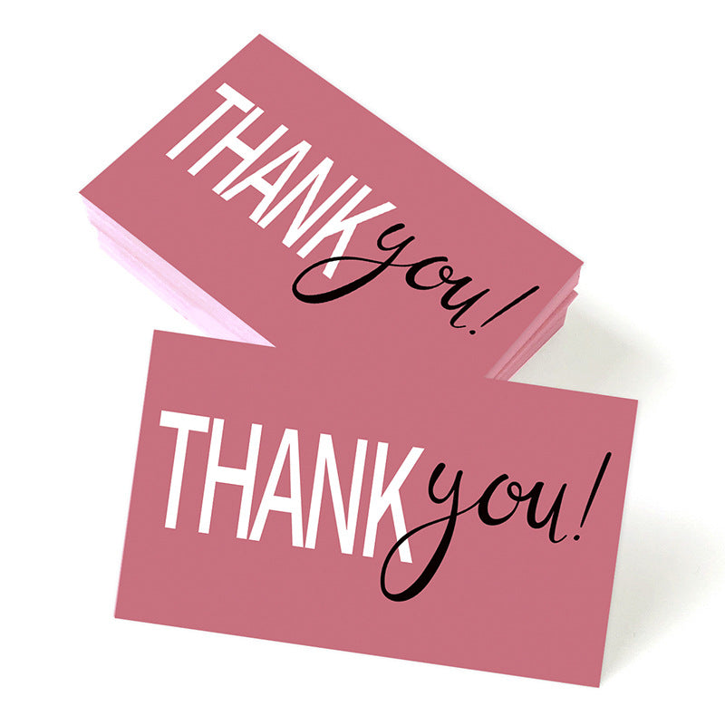 Thank You Greeting Cards Set for Weddings Parties & Holidays - 50 Pack