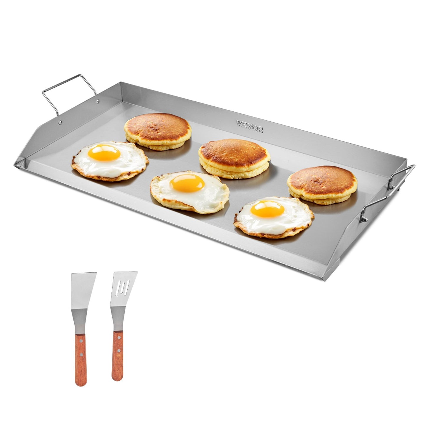 32x16 Inch Stainless Steel Griddle Pan for BBQ Cooking