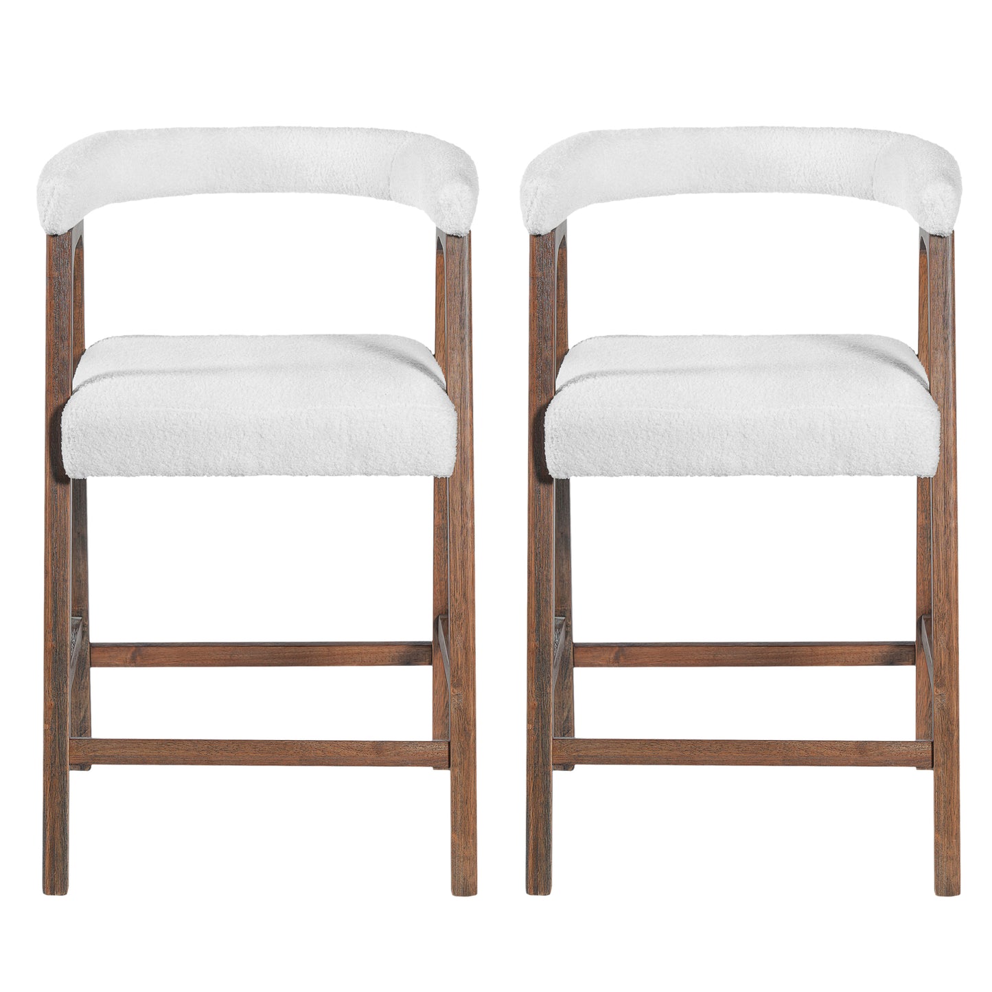 26 Seat Height Bar Stools With Back, Comfortable Counter For Kitchen
