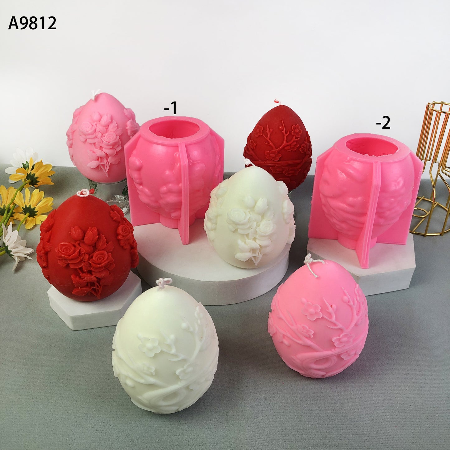 Egg Silicone Mold for Baking, Chocolate, Candle Making & Crafts - Irregular Shapes