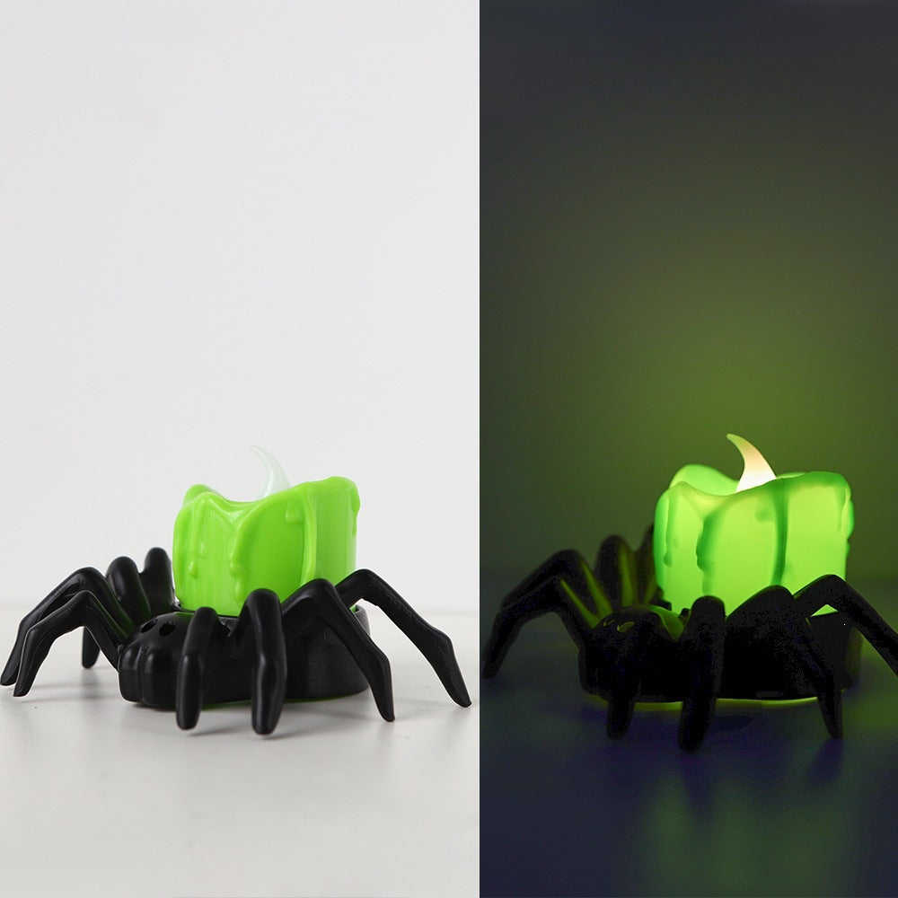 Halloween Spider Skull Night Light - Bedside Decor Lamp with Variants