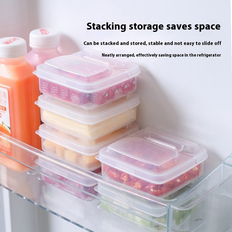 Cheese Storage Box with Lid - Refrigerator Food Preservation Container