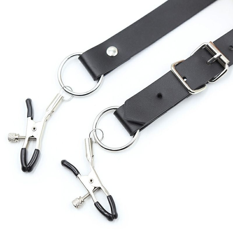 Nipple Clamp Points Clip - Adjustable BDSM Sexual Torture Device, Black