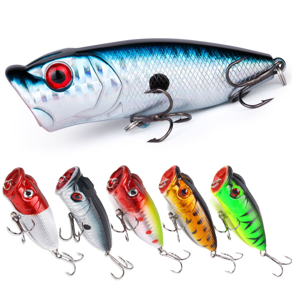 22-Piece Fishing Lure Set - Hard Baits, Soft Frogs & Poppers
