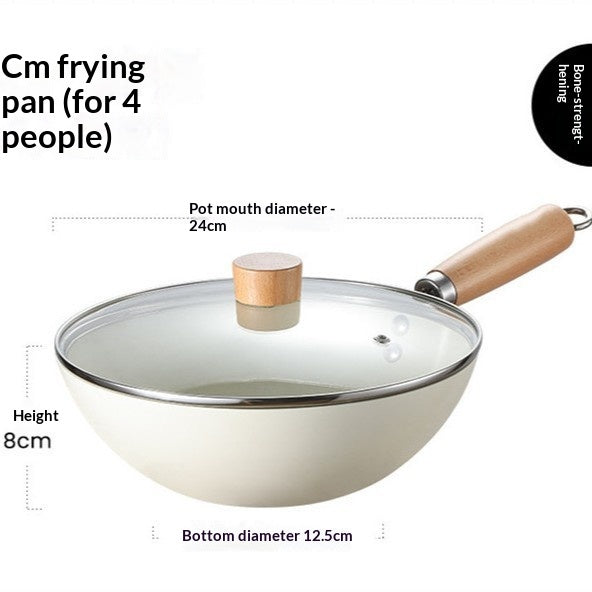 Japanese-Style Mini Non-Coated Frying Pan - 20cm or 24cm, Wrought Iron
