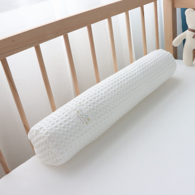 Korean Cotton Bear Embroidery Headboard Pillow - Removable & Washable