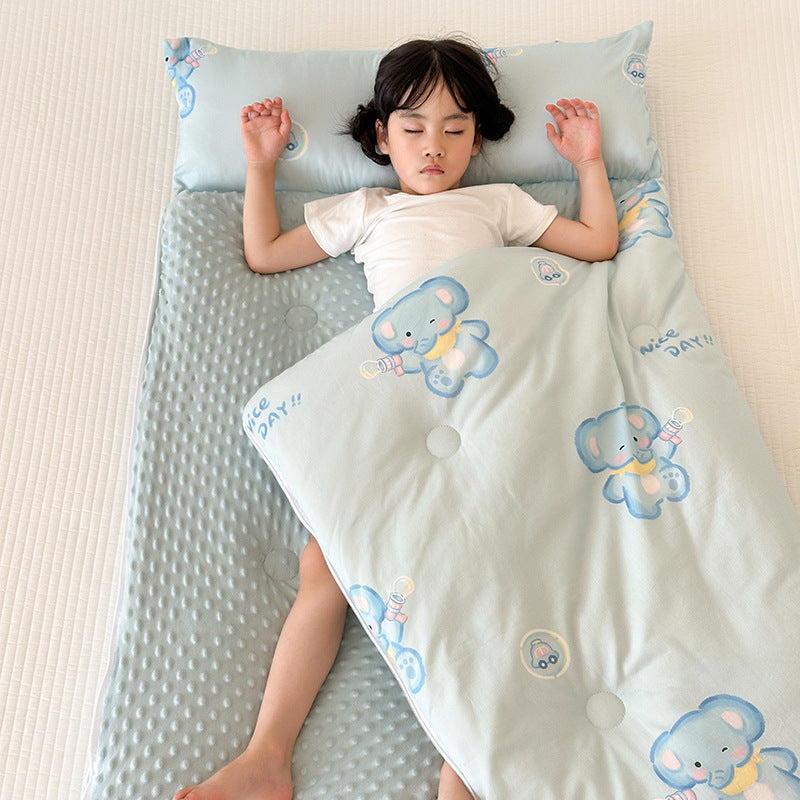 Children's Cotton Sleeping Bag for All Seasons - Anti-Kick Design