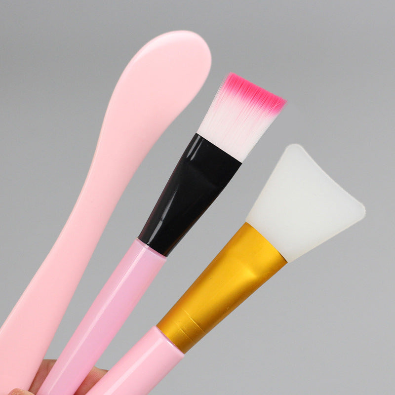 7-Piece Facial Mask Tool Set - Silicone Brush, Spatula, Bowl & More