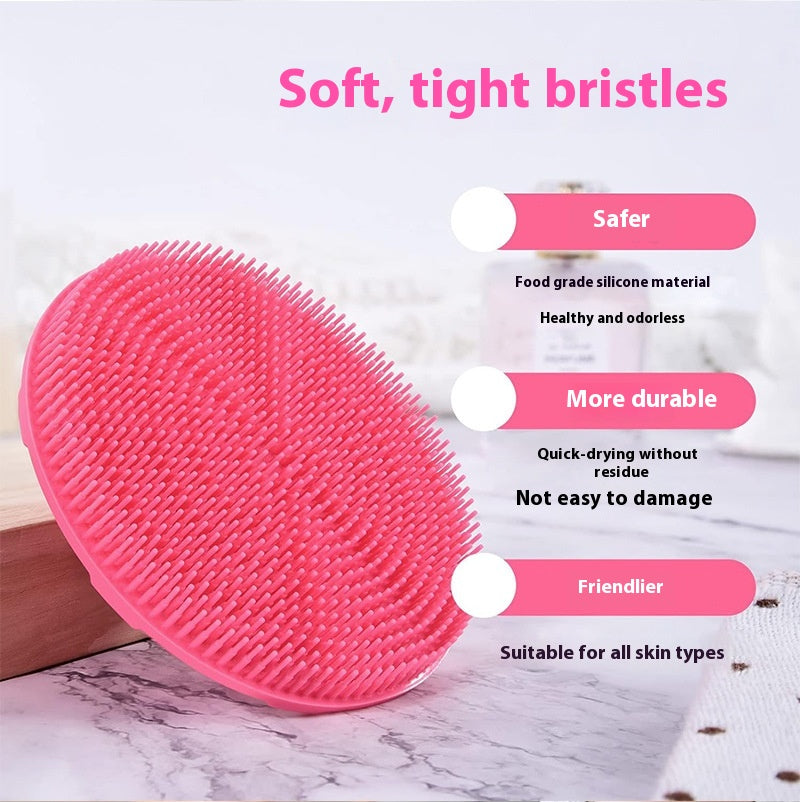 Silicone Facial & Shampoo Cleansing Brush - Deep Exfoliating Bath Tool