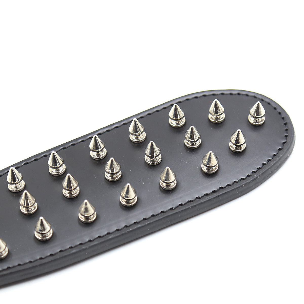 Leather Spike Clapping Device - Adult Erotic Sex Toy for Sensory Play