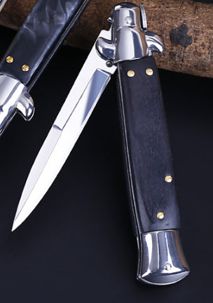 Portable Folding Outdoor Knife - Stainless Steel Blade with Multiple Handle Styles