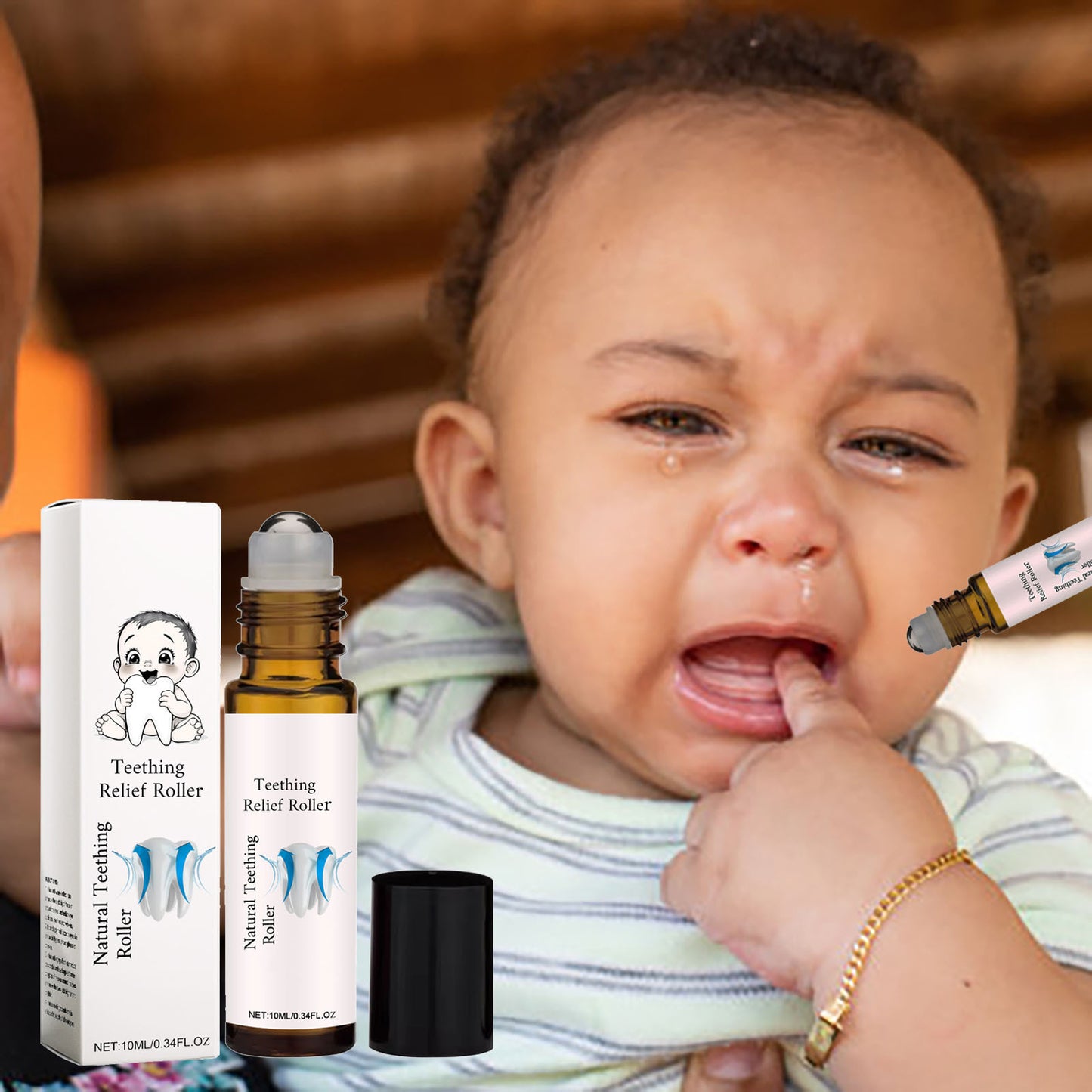 Baby Skin Soothing Oil Roll-On - Moisturizing Teething Essential for Kids