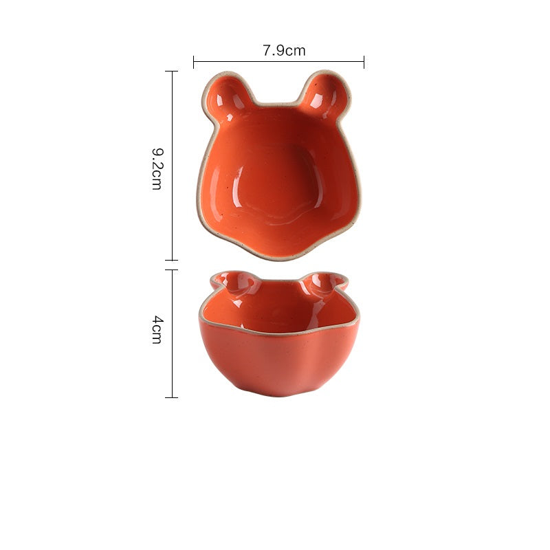 Creative Ceramic Dipping Sauce Saucer - Irregular Porcelain Small Plate for Kitchen Dining