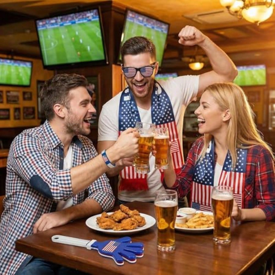 2026 World Cup Fan Kit - 6-Piece USA Soccer Cheer Set