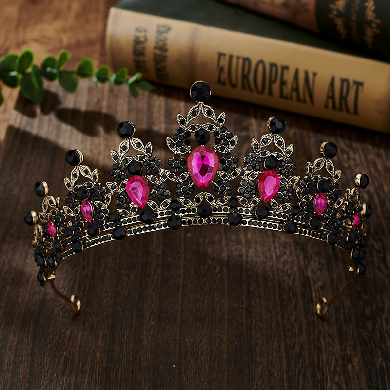Rhinestone Crown Headband Wedding Hair Accessory