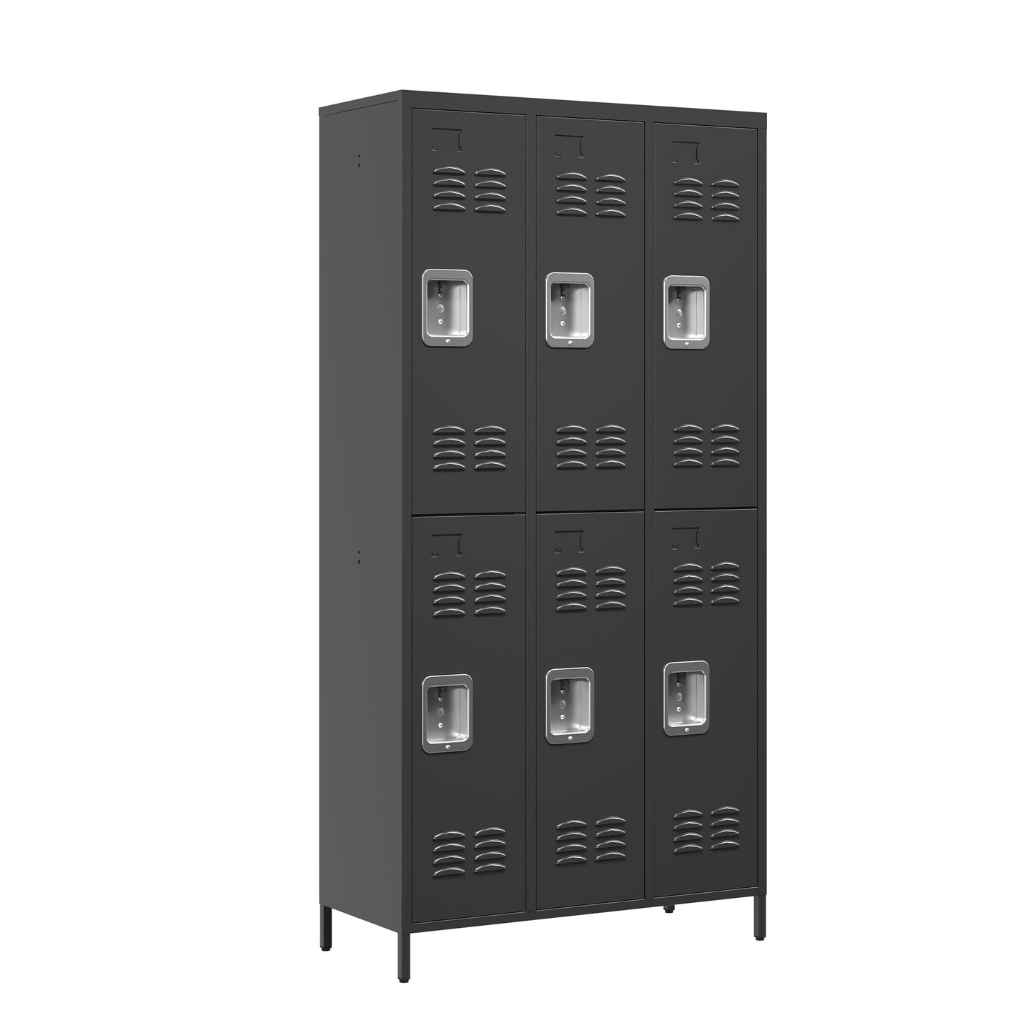 6 Door 72 H Metal Lockers With Lock For Employees,Storage Locker