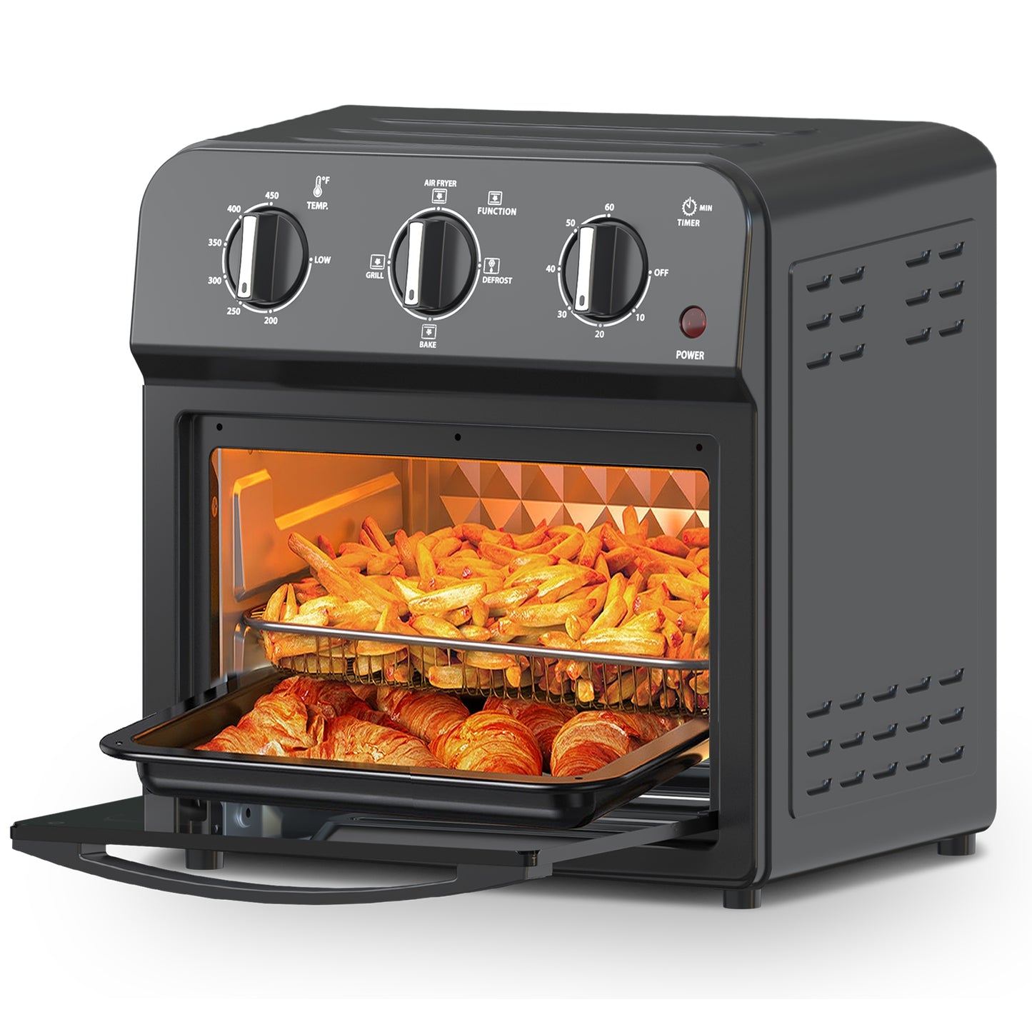 13QT Air Fryer Toaster Oven - 7-in-1 Convection Cooking