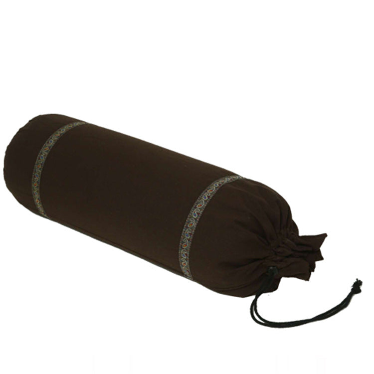 Pregnant Women's Cylindrical Yoga & Waist Support Pillow - Buckwheat Filled