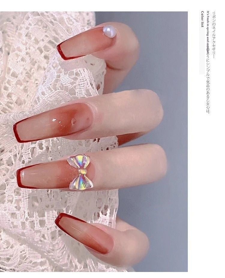 Butterfly Nail Ornament Set - 50pcs 3D Resin Fairy Nail Art Decorations