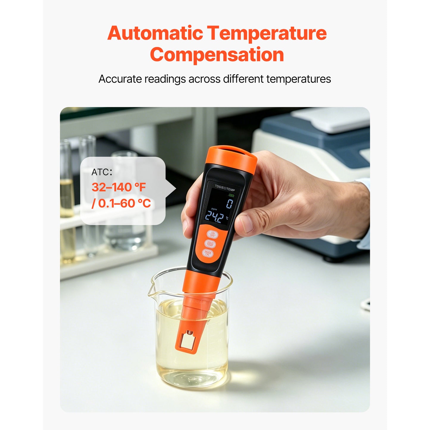 Digital Water Tester TDS EC Meter 0-9990 PPM for Drinking Water Quality