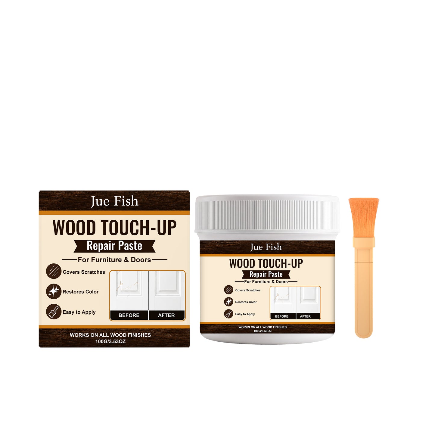 Wood Touch-Up Repair Paste 100g - Furniture & Home Restoration