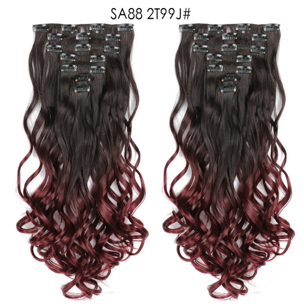Long Curly Hair Piece High Temperature Synthetic Wig