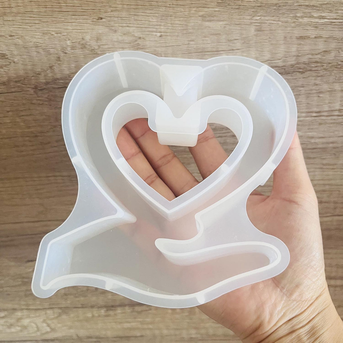 Holding Love Tube Hydroponic Vase Silicone Mold for Resin Epoxy Craft